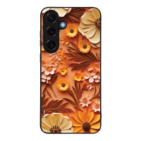 Θήκη Sonique 3D Flower Series για Samsung Galaxy S25 Plus Πορτοκαλί