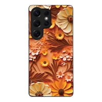 Θήκη Sonique 3D Flower Series για Samsung Galaxy S25 Ultra Πορτοκαλί