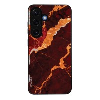 Θήκη Sonique Marble Series για Samsung Galaxy S25 Κόκκινο