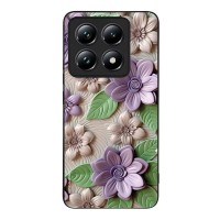 Θήκη Sonique 3D Flower Series για Xiaomi Xiaomi 14T Pro Βιολετί