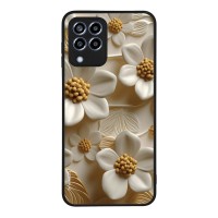 Θήκη Sonique 3D Flower Series για Samsung Galaxy M33 5G Λευκό