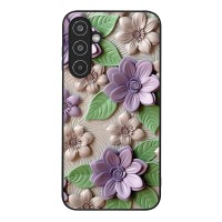 Θήκη Sonique 3D Flower Series για Samsung Galaxy M35 5G Βιολετί