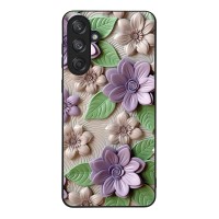 Θήκη Sonique 3D Flower Series για Samsung Galaxy M55 5G Βιολετί