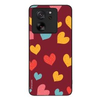 Θήκη Sonique Heart Series για Xiaomi Xiaomi 13T 5G / Xiaomi 13T Pro 5G Μπορντώ
