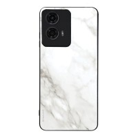 Θήκη Sonique Marble Series για Motorola Moto G04 4G / Moto G04s 4G / Moto G24 4G / Moto G24 4G Power / Moto E14 4G Λευκό