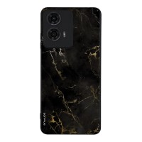 Θήκη Sonique Marble Series για Motorola Moto G04 4G / Moto G04s 4G / Moto G24 4G / Moto G24 4G Power / Moto E14 4G Μαύρο 01