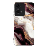 Θήκη Sonique Marble Series για Motorola Moto G04 4G / Moto G04s 4G / Moto G24 4G / Moto G24 4G Power / Moto E14 4G Μπορντώ