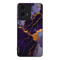 Θήκη Sonique Marble Series για Motorola Moto G04 4G / Moto G04s 4G / Moto G24 4G / Moto G24 4G Power / Moto E14 4G Μωβ