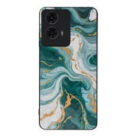 Θήκη Sonique Marble Series για Motorola Moto G04 4G / Moto G04s 4G / Moto G24 4G / Moto G24 4G Power / Moto E14 4G Πράσινο 01
