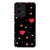 Θήκη Sonique Heart Series για Motorola Moto G04 4G / Moto G04s 4G / Moto G24 4G / Moto G24 4G Power / Moto E14 4G Μαύρο