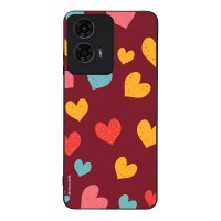 Θήκη Sonique Heart Series για Motorola Moto G04 4G / Moto G04s 4G / Moto G24 4G / Moto G24 4G Power / Moto E14 4G Μπορντώ