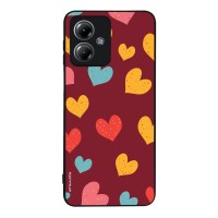 Θήκη Sonique Heart Series για Motorola Moto G14 4G Μπορντώ
