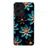 Θήκη Sonique 3D Flower Series για Motorola Moto G04 4G / Moto G04s 4G / Moto G24 4G / Moto G24 4G Power / Moto E14 4G Γαλάζιο