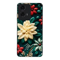 Θήκη Sonique 3D Flower Series για Motorola Moto G04 4G / Moto G04s 4G / Moto G24 4G / Moto G24 4G Power / Moto E14 4G Πράσινο