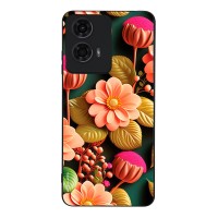 Θήκη Sonique 3D Flower Series για Motorola Moto G04 4G / Moto G04s 4G / Moto G24 4G / Moto G24 4G Power / Moto E14 4G Σομόν