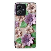 Θήκη Sonique 3D Flower Series για Motorola Moto G14 4G Βιολετί