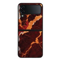 Θήκη Sonique Marble Series για Samsung Galaxy Z Flip 4 Κόκκινο