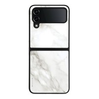 Θήκη Sonique Marble Series για Samsung Galaxy Z Flip 4 Λευκό