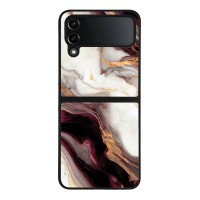 Θήκη Sonique Marble Series για Samsung Galaxy Z Flip 4 Μπορντώ