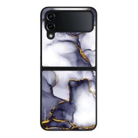 Θήκη Sonique Marble Series για Samsung Galaxy Z Flip 4 Μωβ Γκρι