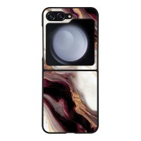 Θήκη Sonique Marble Series για Samsung Galaxy Z Flip 5 Μπορντώ
