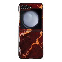 Θήκη Sonique Marble Series για Samsung Galaxy Z Flip 6 / Galaxy Z Flip 7 FE 5G Κόκκινο