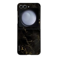 Θήκη Sonique Marble Series για Samsung Galaxy Z Flip 6 / Galaxy Z Flip 7 FE 5G Μαύρο 01