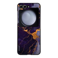 Θήκη Sonique Marble Series για Samsung Galaxy Z Flip 6 / Galaxy Z Flip 7 FE 5G Μωβ