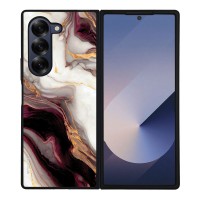 Θήκη Sonique Marble Series για Samsung Galaxy Z Fold 6 Μπορντώ
