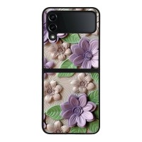 Θήκη Sonique 3D Flower Series για Samsung Galaxy Z Flip 4 Βιολετί