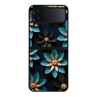 Θήκη Sonique 3D Flower Series για Samsung Galaxy Z Flip 4 Γαλάζιο