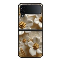 Θήκη Sonique 3D Flower Series για Samsung Galaxy Z Flip 4 Λευκό