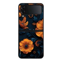 Θήκη Sonique 3D Flower Series για Samsung Galaxy Z Flip 4 Πορτοκαλί 01
