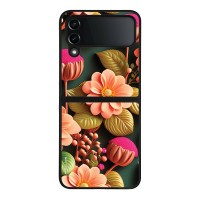 Θήκη Sonique 3D Flower Series για Samsung Galaxy Z Flip 4 Σομόν