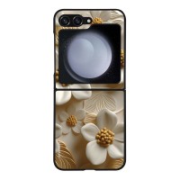 Θήκη Sonique 3D Flower Series για Samsung Galaxy Z Flip 5 Λευκό