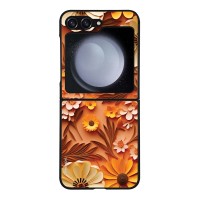 Θήκη Sonique 3D Flower Series για Samsung Galaxy Z Flip 5 Πορτοκαλί