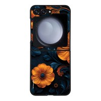 Θήκη Sonique 3D Flower Series για Samsung Galaxy Z Flip 5 Πορτοκαλί 01