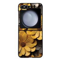 Θήκη Sonique 3D Flower Series για Samsung Galaxy Z Flip 6 / Galaxy Z Flip 7 FE 5G Κίτρινο