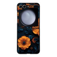 Θήκη Sonique 3D Flower Series για Samsung Galaxy Z Flip 6 / Galaxy Z Flip 7 FE 5G Πορτοκαλί 01
