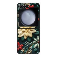 Θήκη Sonique 3D Flower Series για Samsung Galaxy Z Flip 6 / Galaxy Z Flip 7 FE 5G Πράσινο