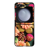 Θήκη Sonique 3D Flower Series για Samsung Galaxy Z Flip 6 / Galaxy Z Flip 7 FE 5G Σομόν