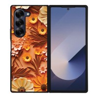 Θήκη Sonique 3D Flower Series για Samsung Galaxy Z Fold 6 Πορτοκαλί