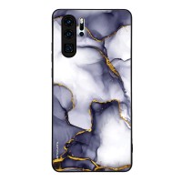 Θήκη Sonique Marble Series για Huawei P30 Pro Μωβ Γκρι