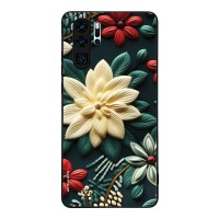 Θήκη Sonique 3D Flower Series για Huawei P30 Pro Πράσινο