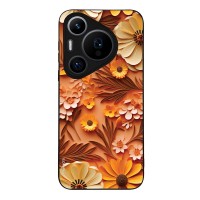 Θήκη Sonique 3D Flower Series για Huawei Pura 70 Pro Πορτοκαλί