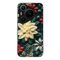 Θήκη Sonique 3D Flower Series για Huawei Pura 70 Pro Πράσινο