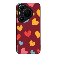 Θήκη Sonique Heart Series για Huawei Pura 70 Pro Μπορντώ