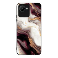 Θήκη Sonique Marble Series για Realme C30 Μπορντώ