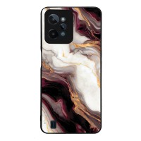Θήκη Sonique Marble Series για Realme C31 Μπορντώ