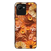 Θήκη Sonique 3D Flower Series για Realme C30 Πορτοκαλί